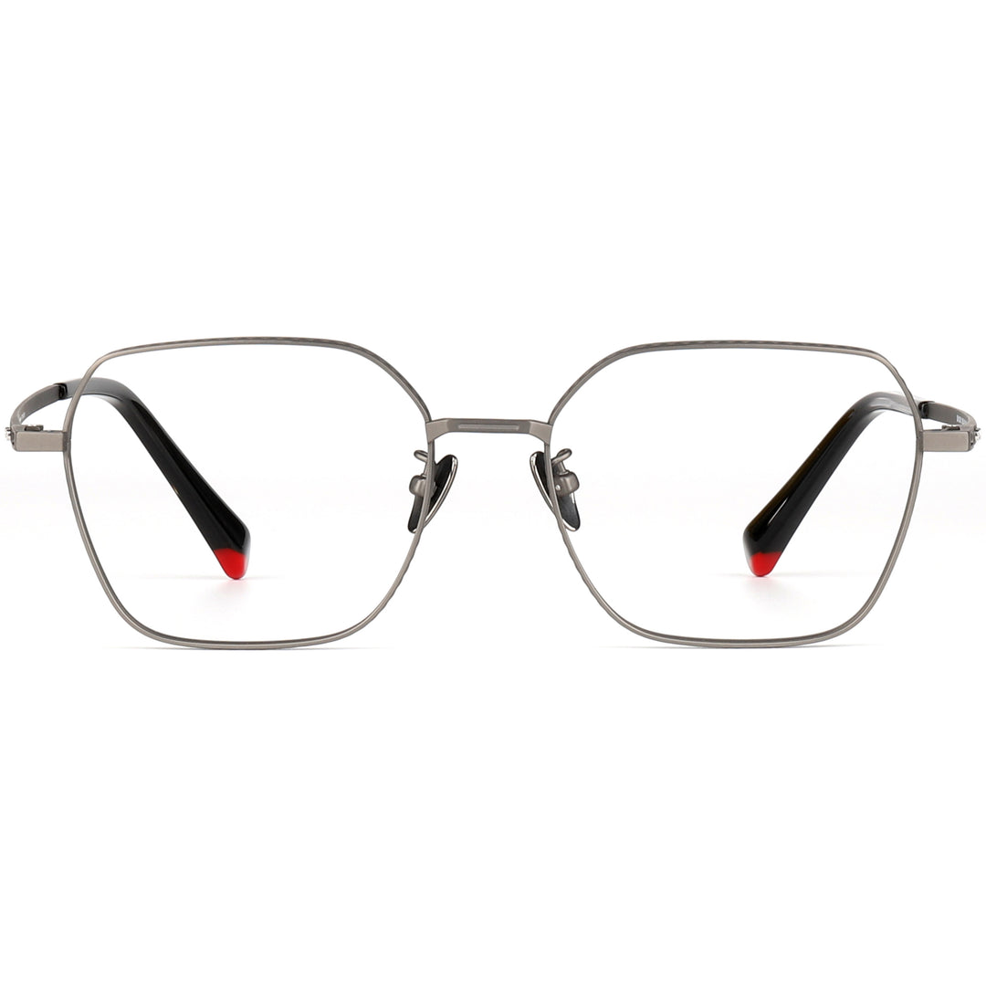 Geometric Glasses EF1164 - Wide Frames For Men With Larger Heads