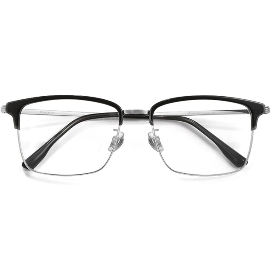 Browline Glasses EF1051 - Wide Frames for Men with Larger Heads