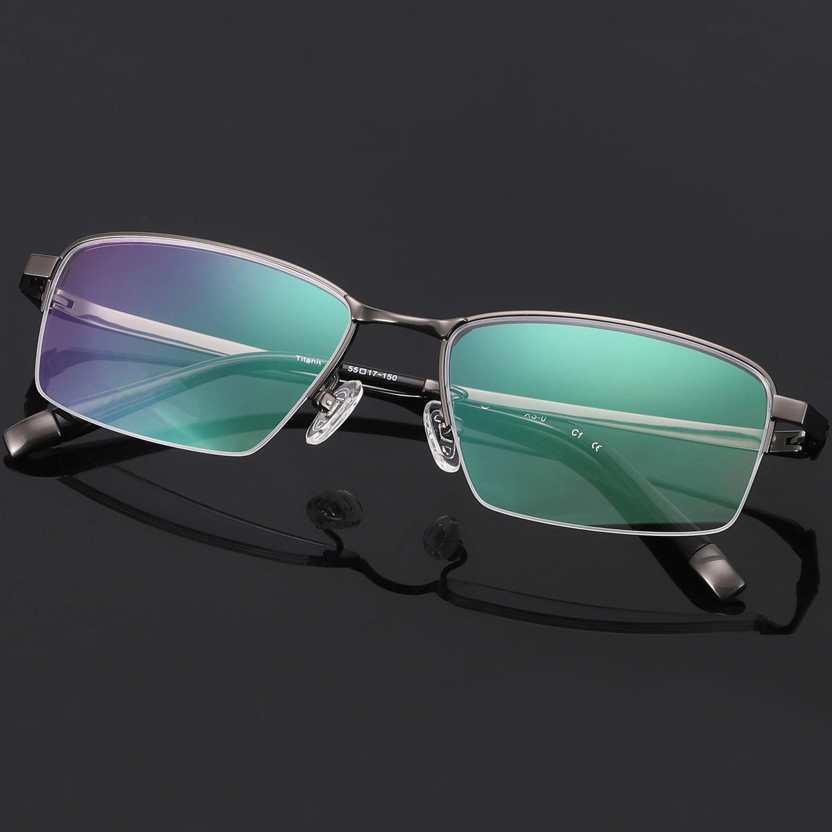 Rectangle Glasses EF1064 - Wide Frames For Men With Larger Heads