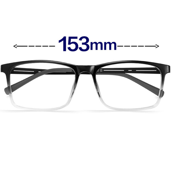 Rectangle Glasses EF1006 - Wide Frames for Men with Larger Heads