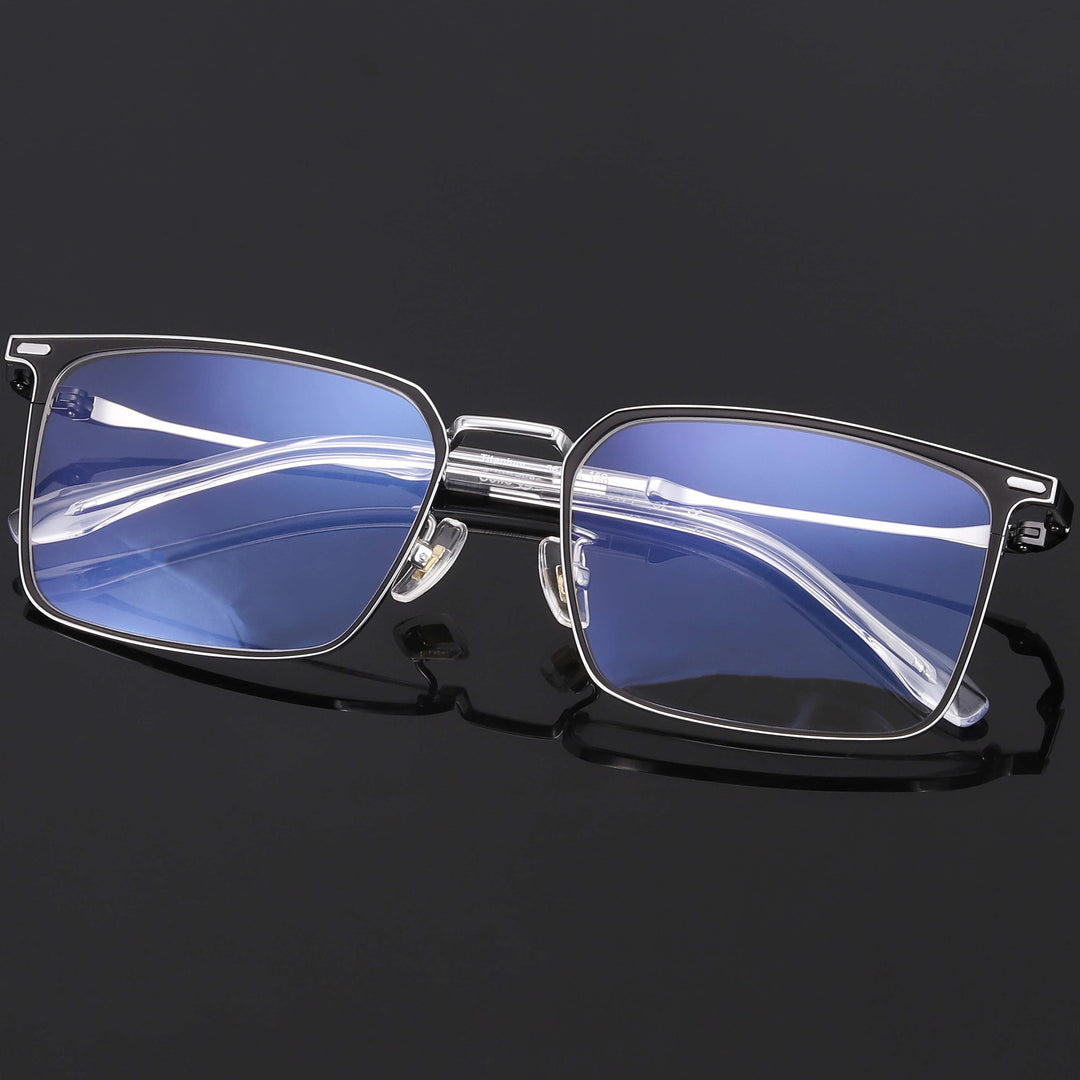 Rectangle Glasses EF1060 - Wide Frames For Men With Larger Heads