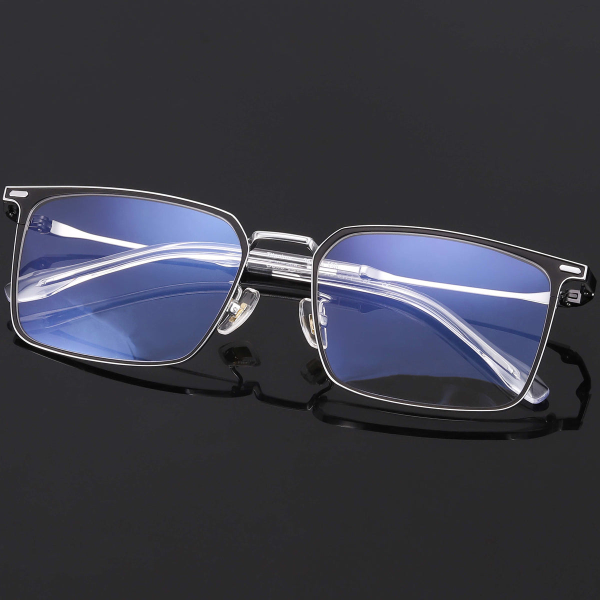 Rectangle Glasses EF1060 - Wide Frames For Men With Larger Heads