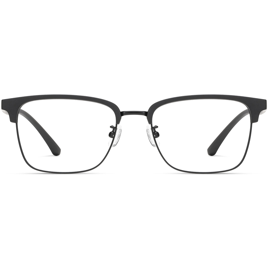 Browline Glasses EF1041 - Wide Frames for Men with Larger Heads
