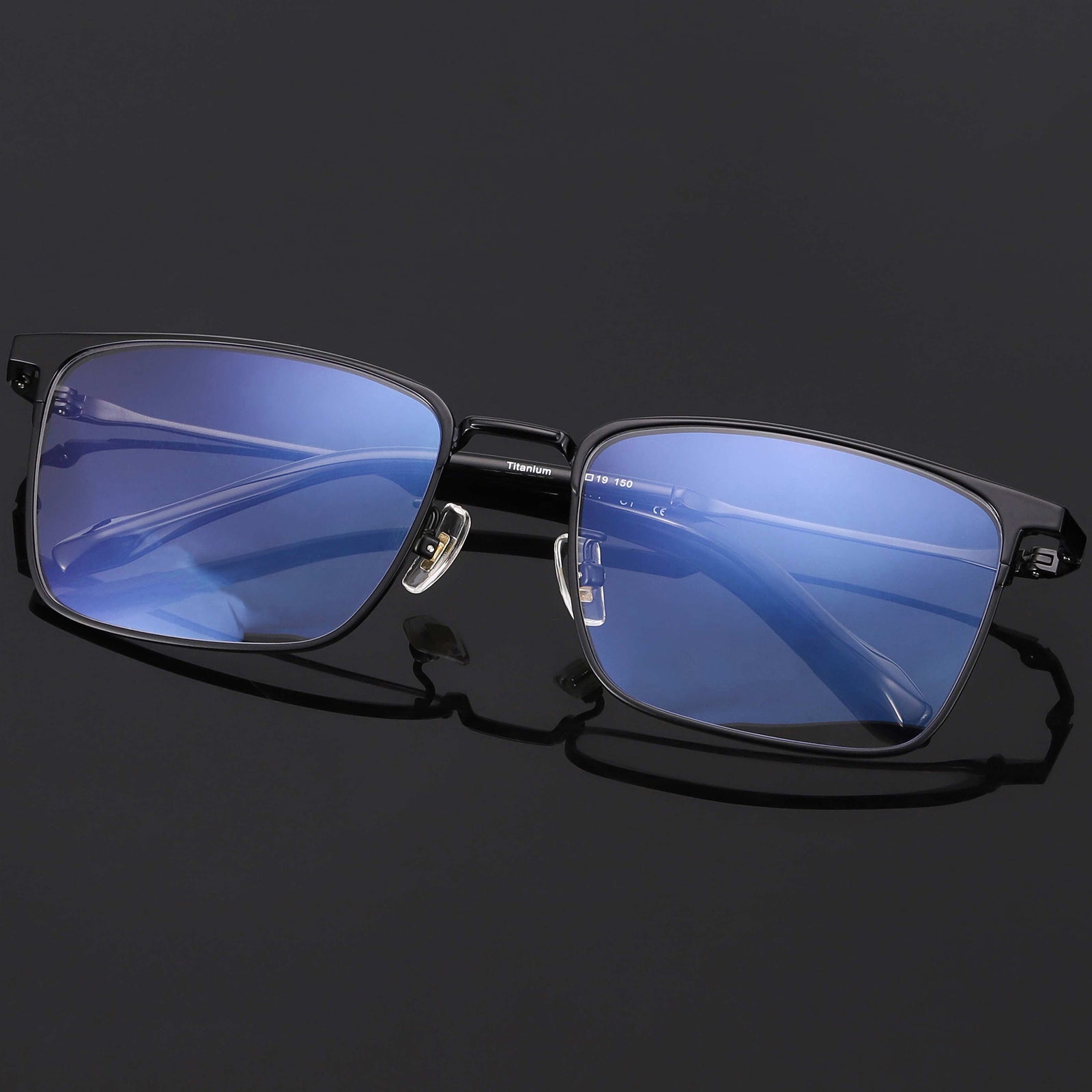 Rectangle Glasses EF1059 - Wide Frames For Men With Larger Heads