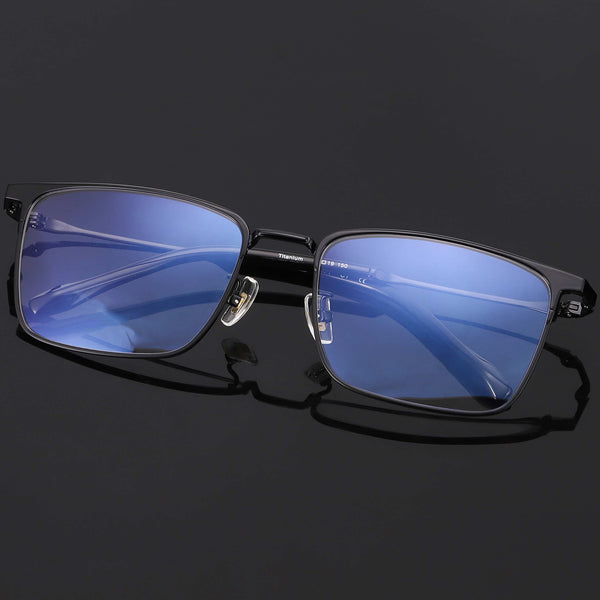 Rectangle Glasses EF1059 - Wide Frames For Men With Larger Heads