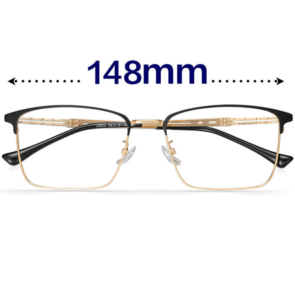 Rectangle Glasses EF1007 - Wide Frames for Men with Larger Heads