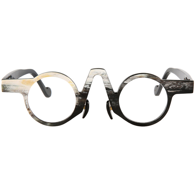 Buffalo Horn Round Glasses NJ1156