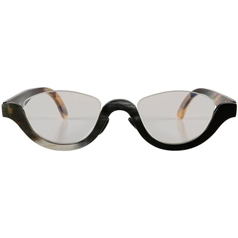 Buffalo Horn Oval Glasses NJ1144