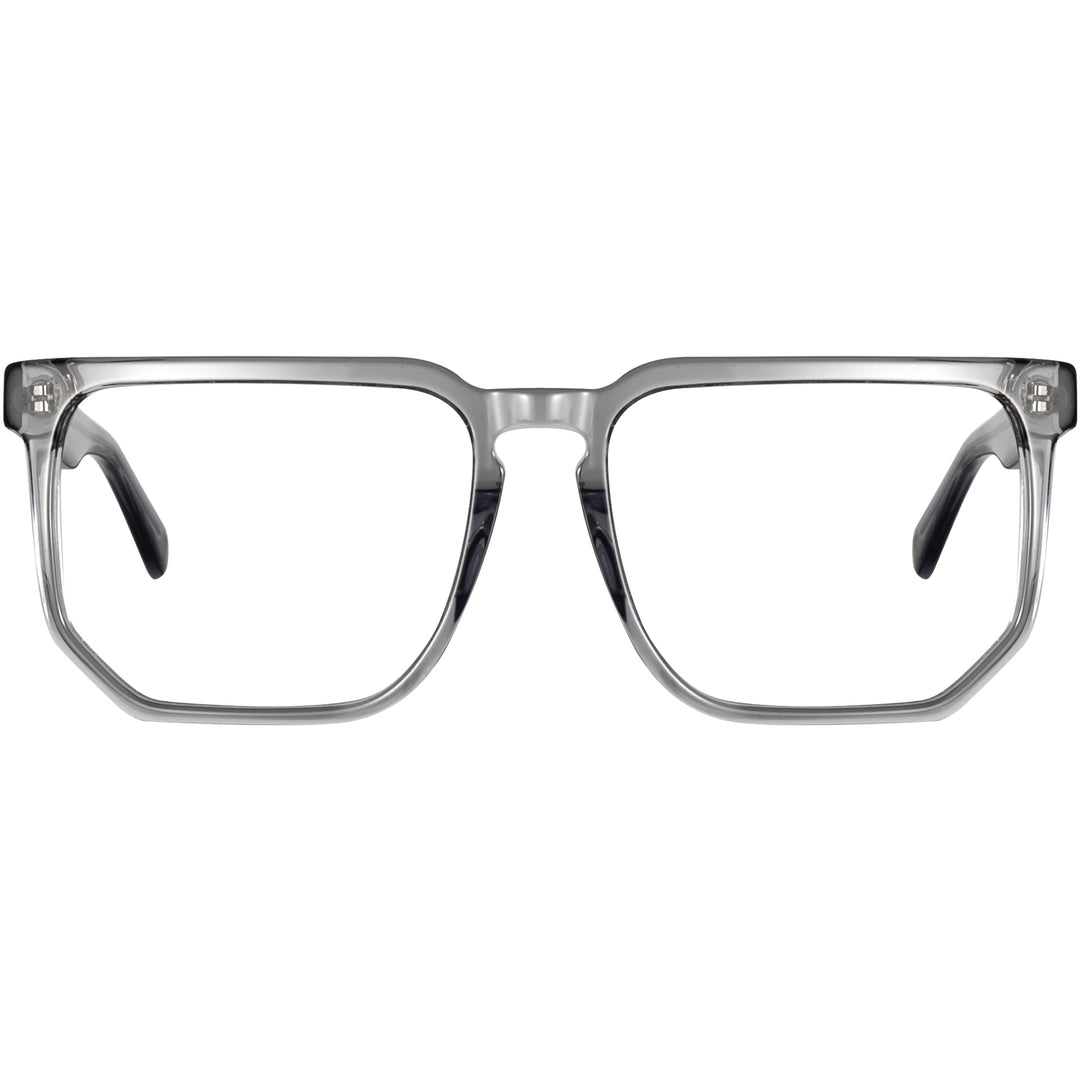 Square Glasses A1046 - Wide Frames for Men with Larger Heads