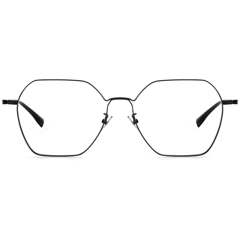 Geometric Glasses A2494 - Wide Frames for Men with Larger Heads