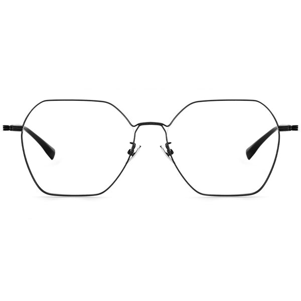 Geometric Glasses A2494 - Wide Frames for Men with Larger Heads