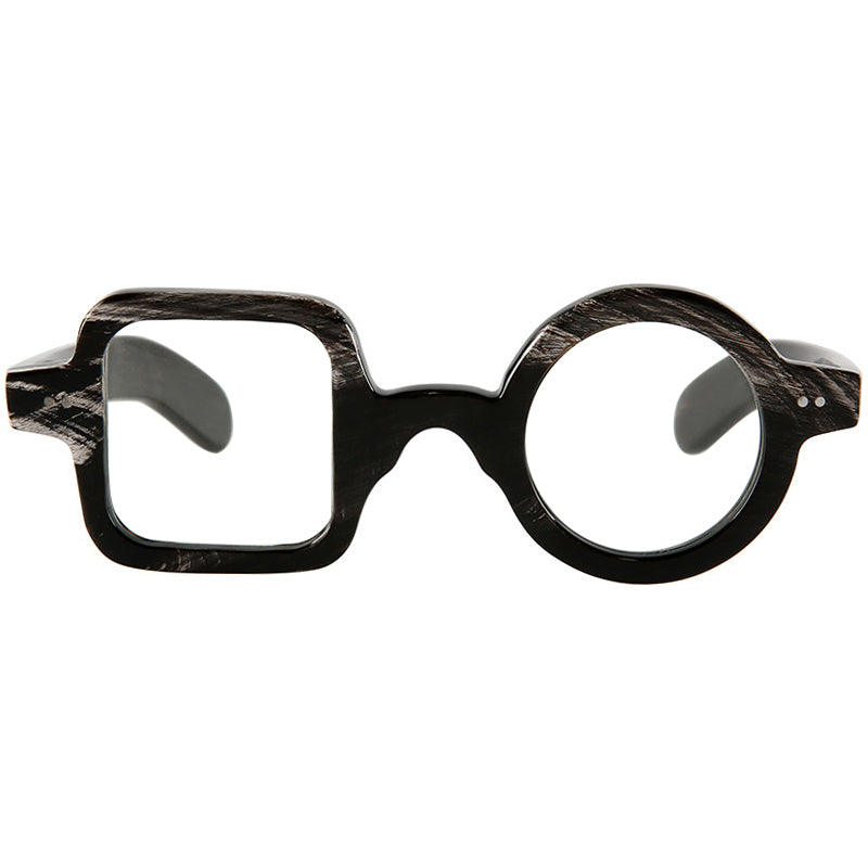 Buffalo Horn Geometric Glasses NJ1147