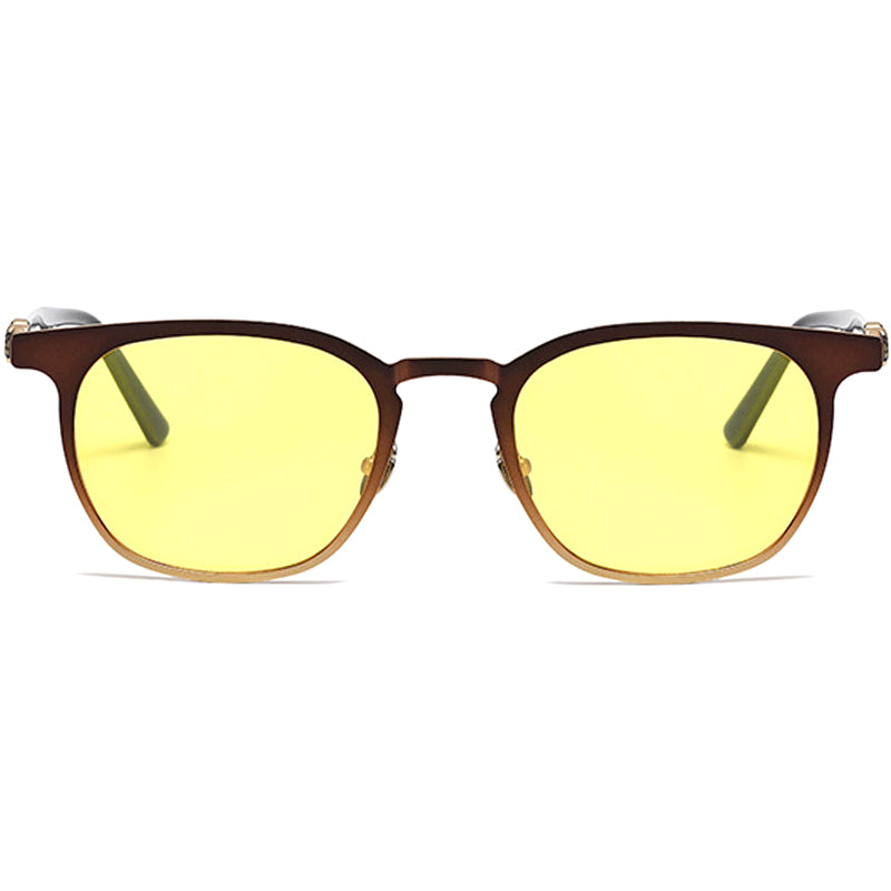 Square Flip Up Glasses EF1088 - Wide Frames For Men With Larger Heads