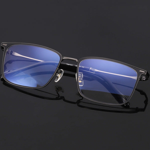 Rectangle Glasses EF1061 - Wide Frames For Men With Larger Heads