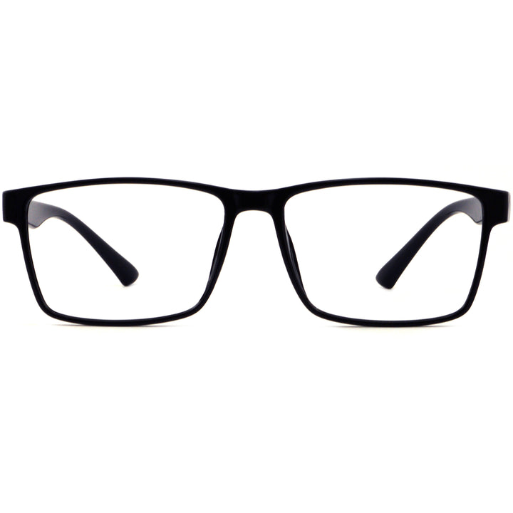 Rectangle Glasses A3918 - Wide Frames for Men with Larger Heads
