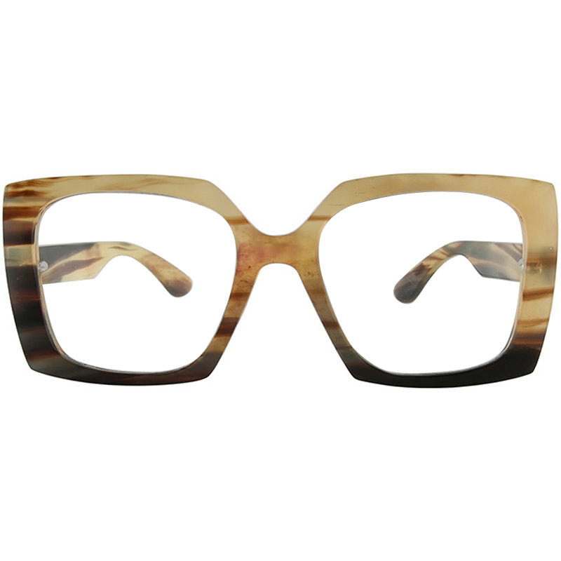 Buffalo Horn Sqaure Glasses NJ1107