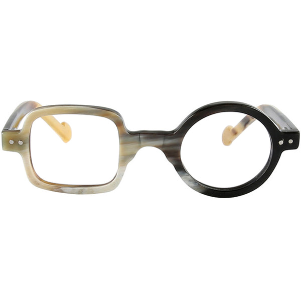 Buffalo Horn Geometric Glasses NJ1232