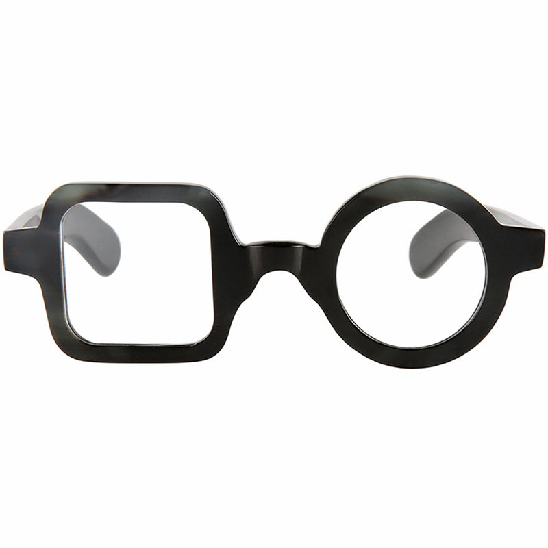 Buffalo Horn Geometric Glasses NJ1217