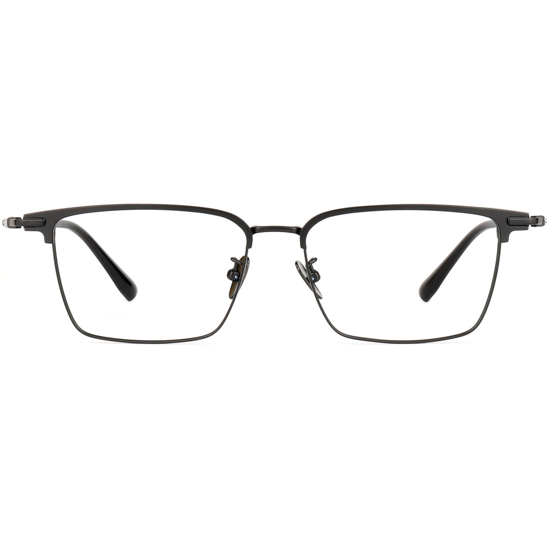 Square Glasses EF1115 - Wide Frames for Men with Larger Heads
