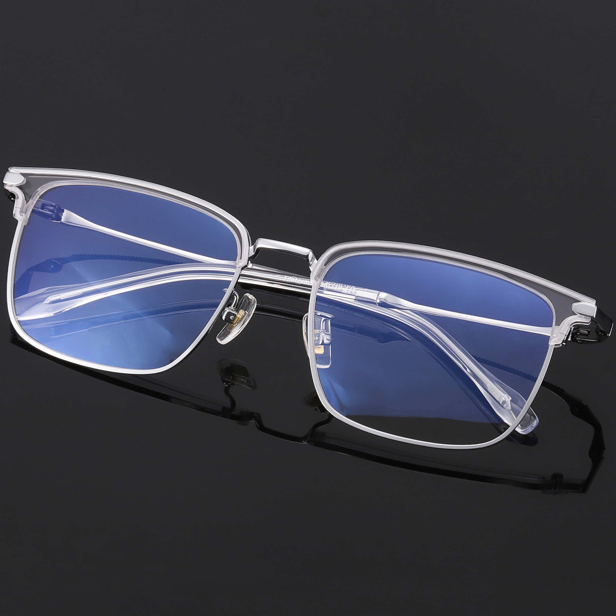 Browline Glasses EF1066 - Wide Frames For Men With Larger Heads