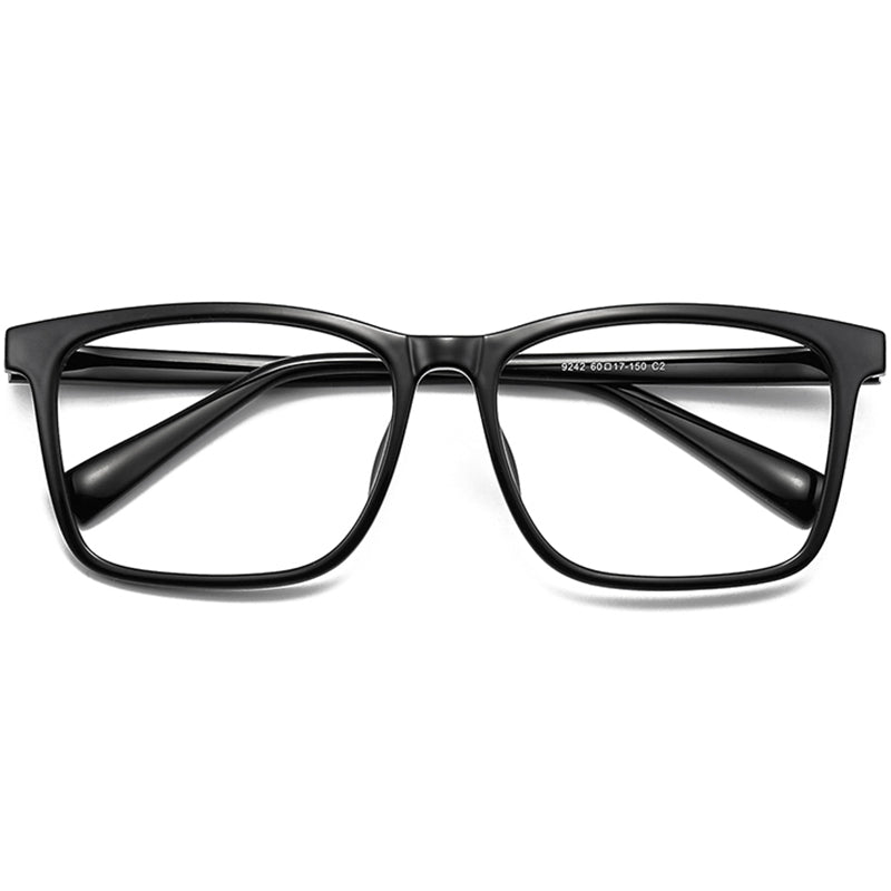 Square Glasses EF1040 - Wide Frames for Men with Larger Heads
