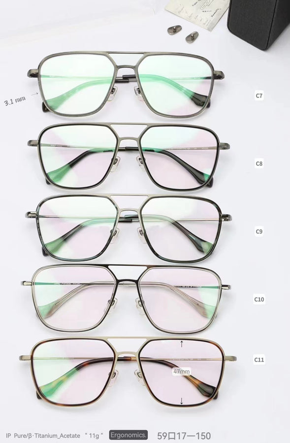 Aviator Glasses MW1246 - Wide Frames for Men with Larger Heads