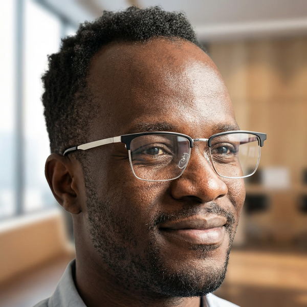 Browline Glasses EF1010 - Wide Frames for Men with Larger Heads