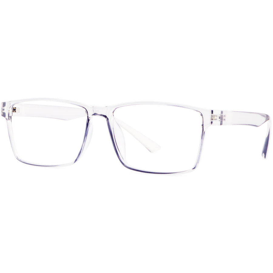 Rectangle Glasses A3918 - Wide Frames for Men with Larger Heads