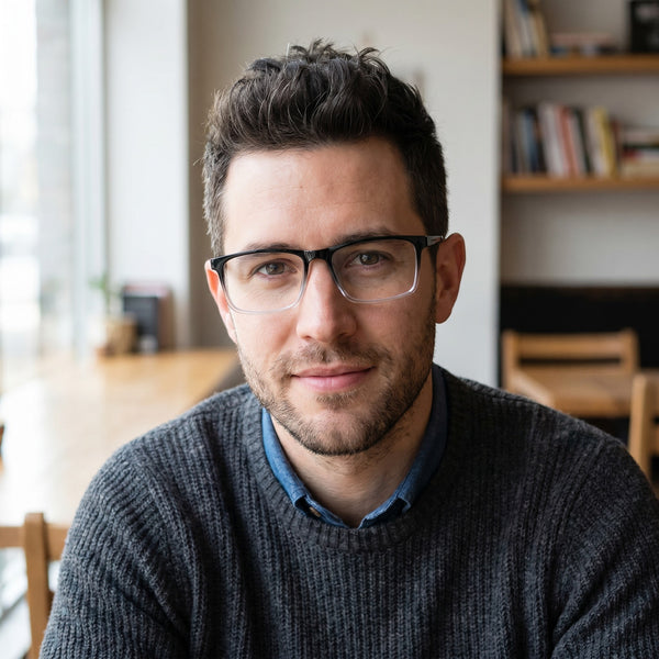 Rectangle Glasses EF1006 - Wide Frames for Men with Larger Heads