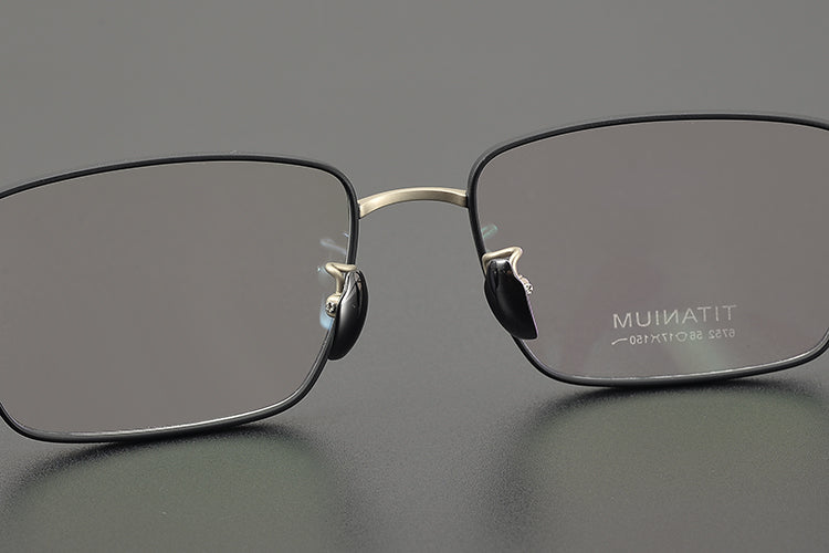 Rectangle Glasses EF1048 - Wide Frames for Men with Larger Heads