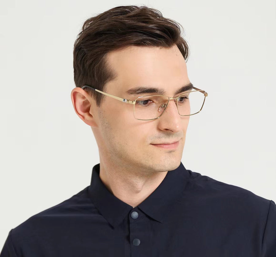 Rectangle Glasses MW1231 - Wide Frames for Men with Larger Heads