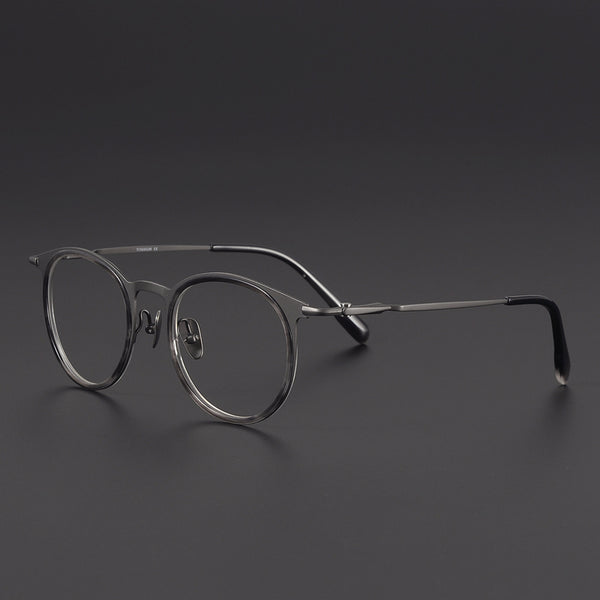 Round Glasses EF1100 - Wide Frames for Men with Larger Heads
