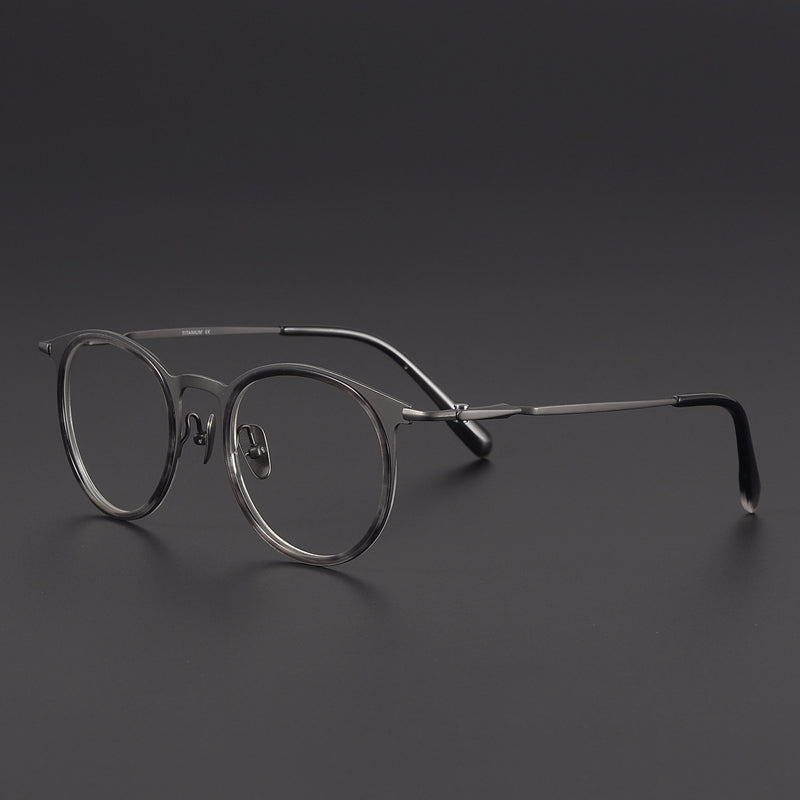Round Glasses EF1100 - Wide Frames for Men with Larger Heads