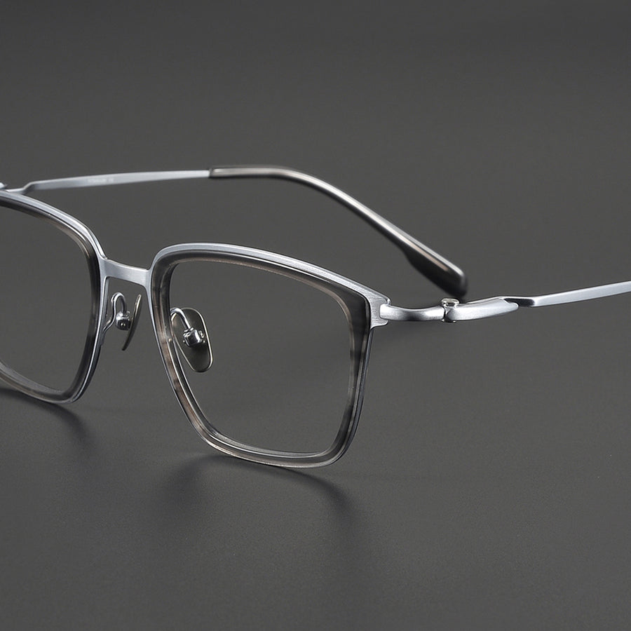 Square Glasses EF1096 - Wide Frames for Men with Larger Heads