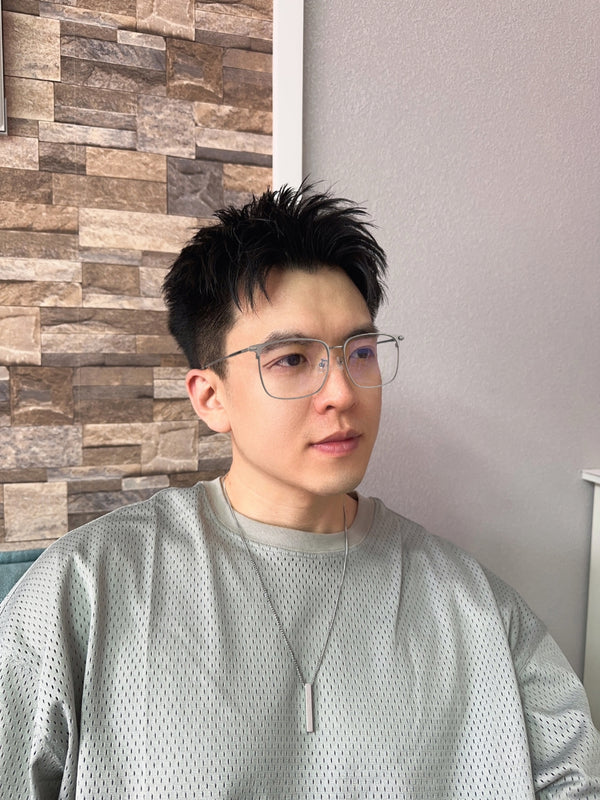 Square Glasses EF1056 - Wide Frames For Men With Larger Heads
