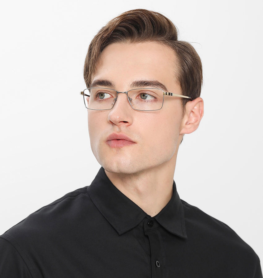 Rectangle Glasses MW1230 - Wide Frames for Men with Larger Heads