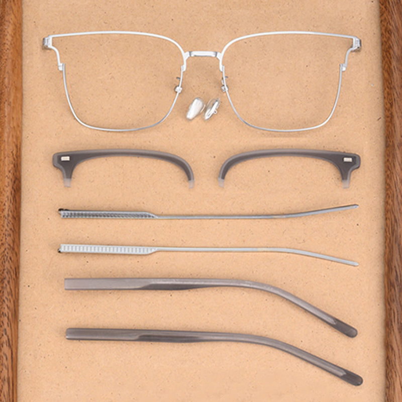 Browline Glasses A3905 - Wide Frames for Men with Larger Heads