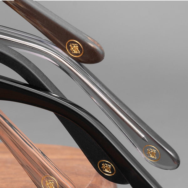 Square Glasses A1046 - Wide Frames for Men with Larger Heads