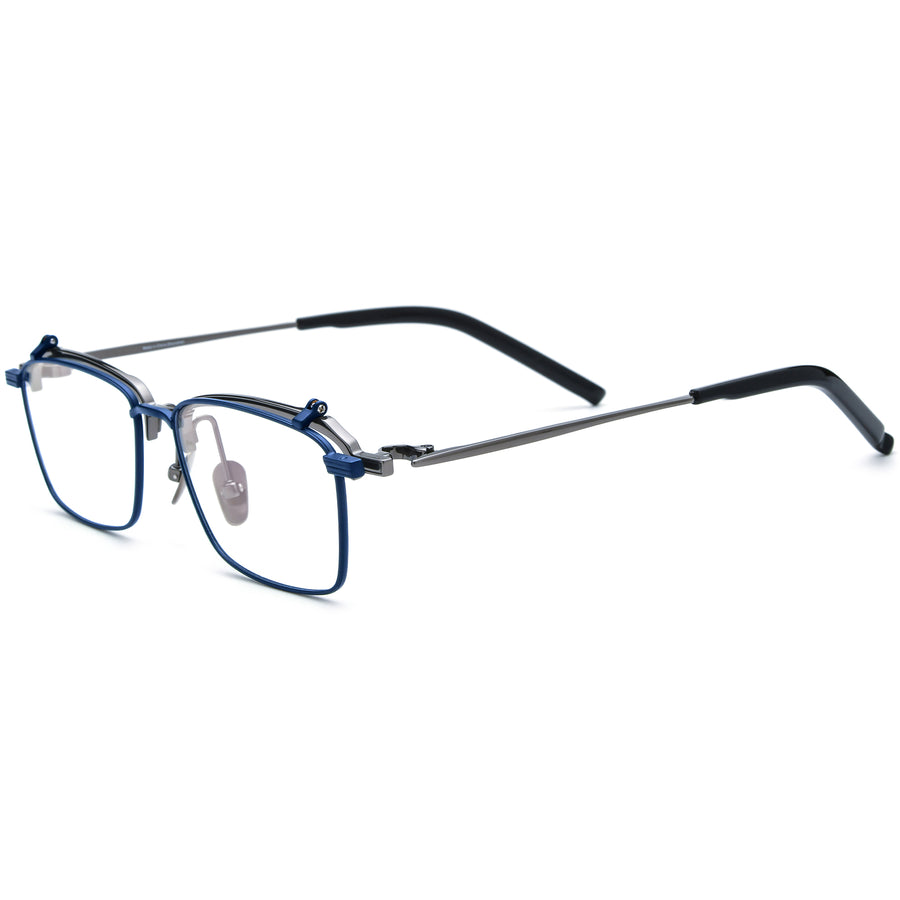 Rectangle Flip Up Glasses TG1243 - Wide Frames for Men with Larger Heads
