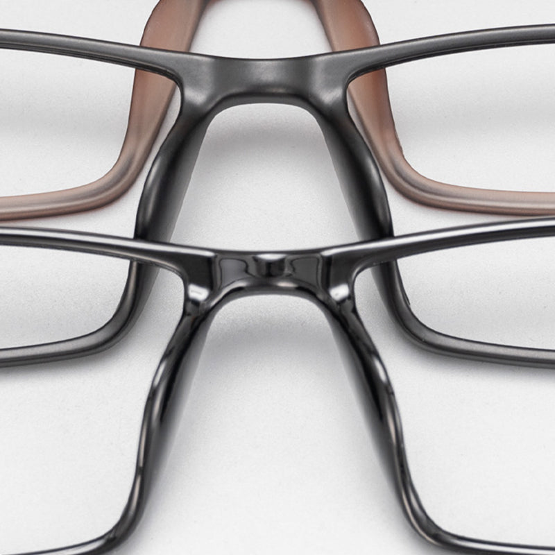 Rectangle Glasses A3920 - Wide Frames for Men with Larger Heads