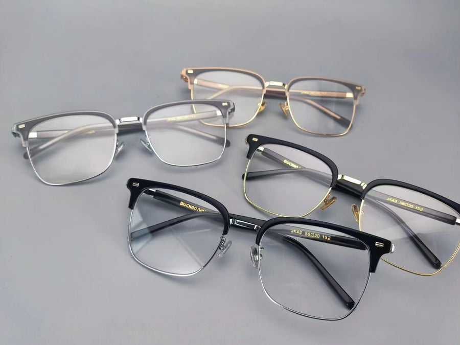 Browline Glasses A3905 - Wide Frames for Men with Larger Heads