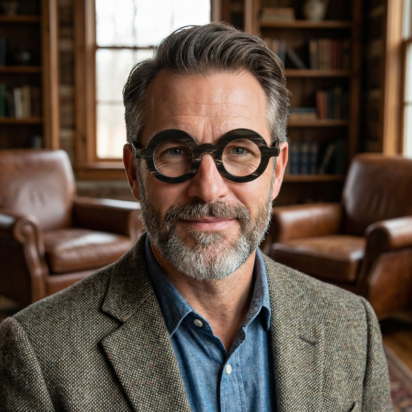 Buffalo Horn Round Glasses NJ1070