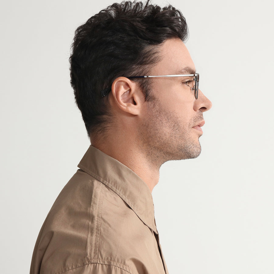 Rectangle Glasses MW1372 - Wide Frames for Men with Larger Heads