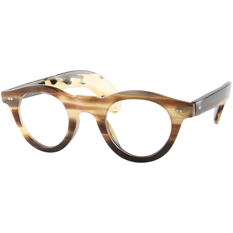 Buffalo Horn Round Glasses NJ1104