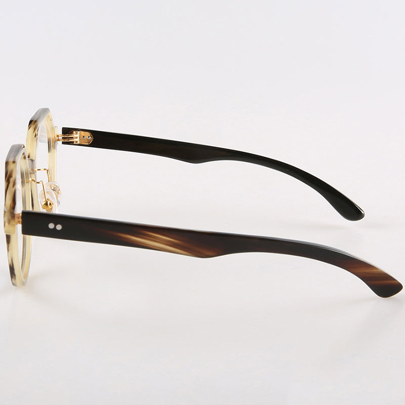 Buffalo Horn Round Glasses NJ1007