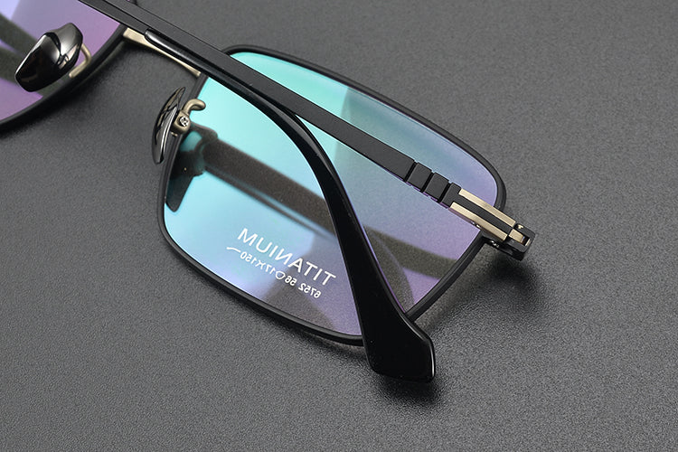 Rectangle Glasses EF1048 - Wide Frames for Men with Larger Heads