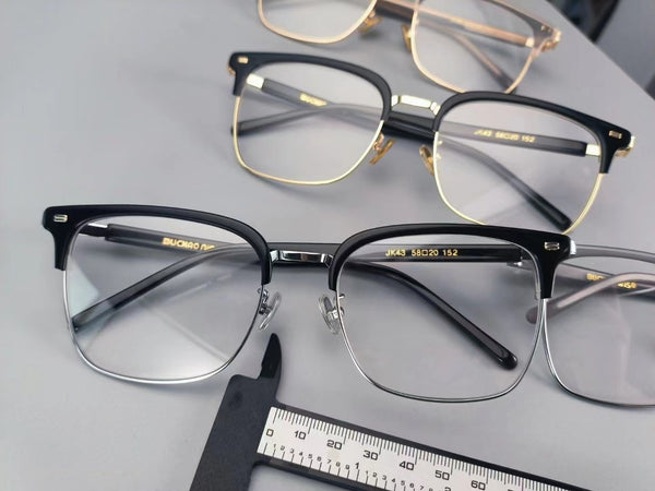 Browline Glasses A3905 - Wide Frames for Men with Larger Heads