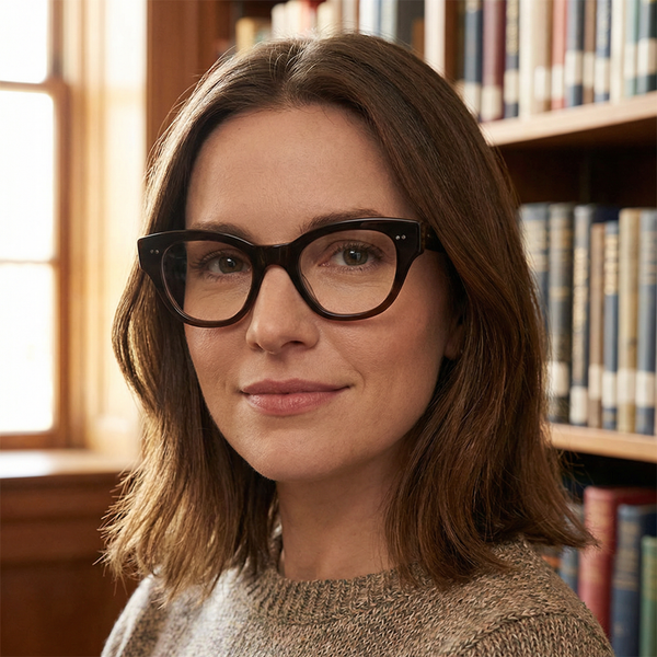 Buffalo Horn Cat-Eye Glasses NJ1215