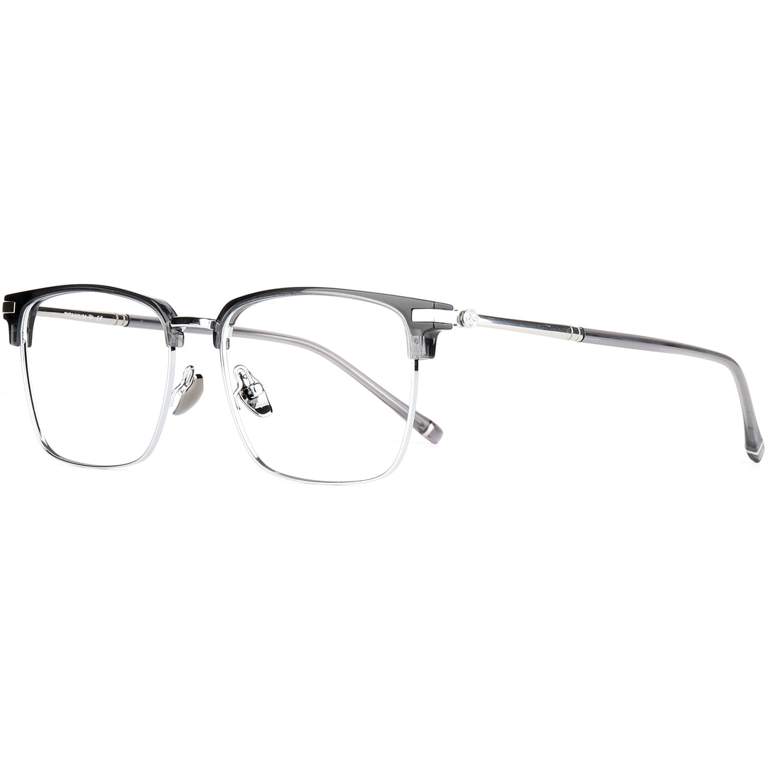 Browline Glasses EF1082 - Wide Frames For Men With Larger Heads