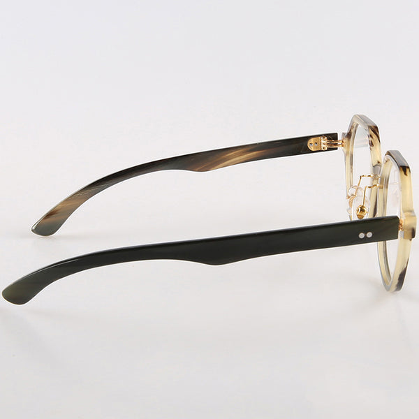 Buffalo Horn Round Glasses NJ1007